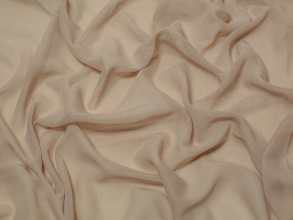 Minerva Core Range Cream Sheer Chiffon Fabric