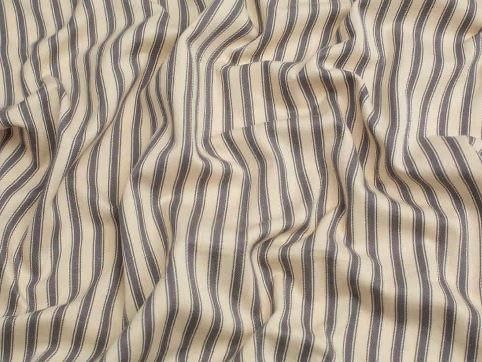 Ticking Stripe Canvas Fabric 137cm / 54" Wide - per metre - Picture 5 of 9