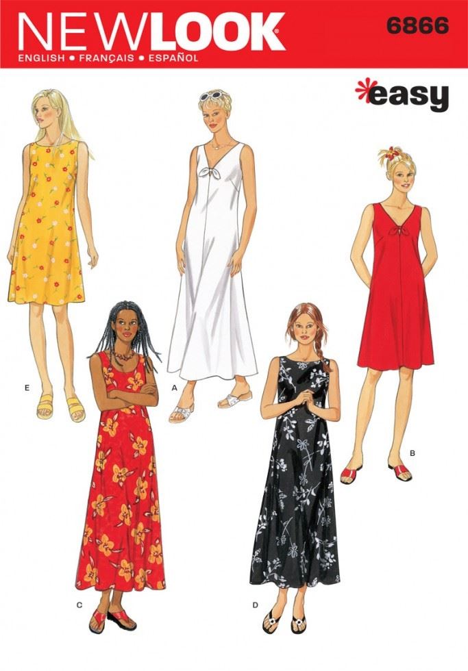 New Look Paper Sewing Pattern 6866
 