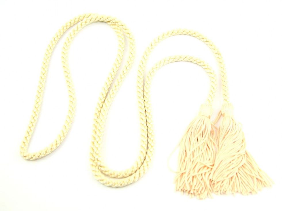 Dressing Gown Cord With Tassels Cream
 