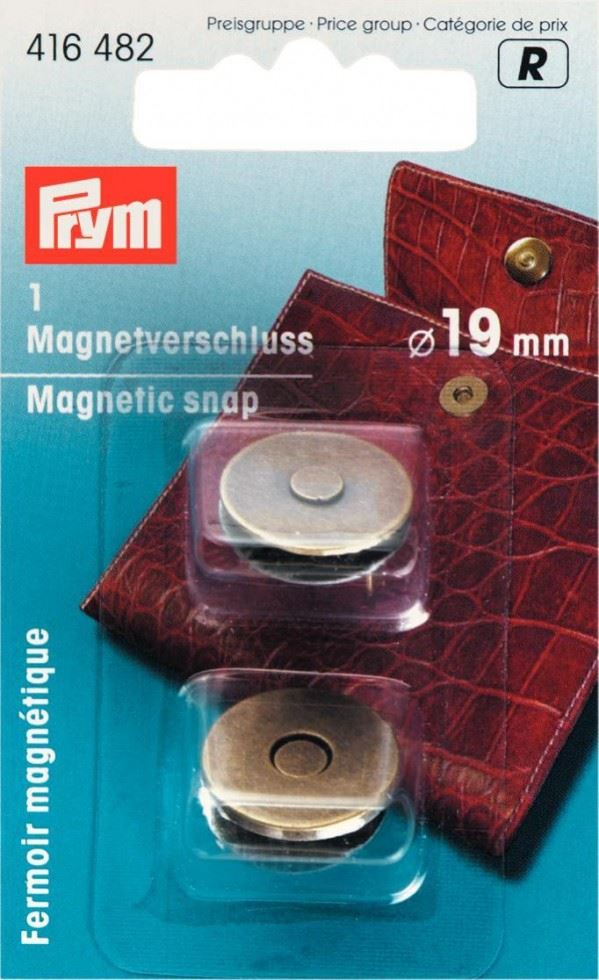 Prym Antique Brass Magnetic Bag Fasteners