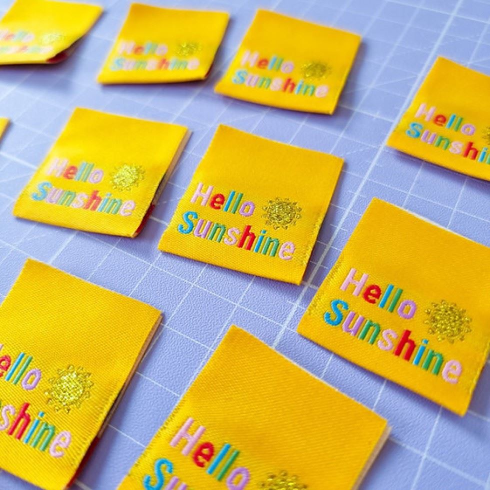 Sew Anonymous Hello Sunshine Metallic Woven Labels
 