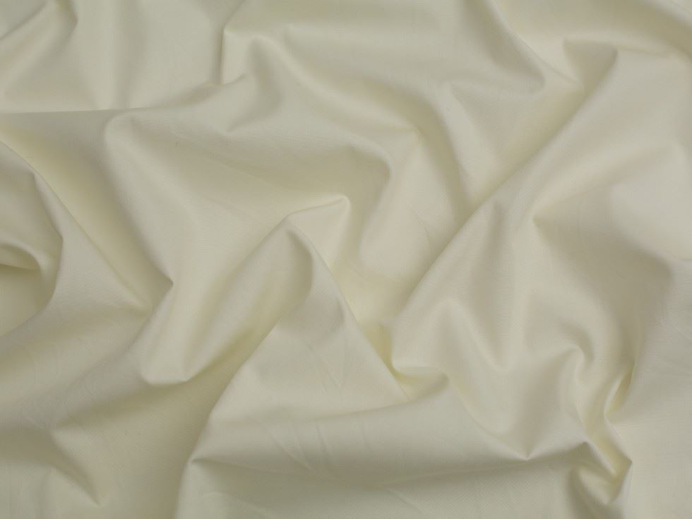 Minerva Core Range Premium Smooth 100% Cotton Poplin Fabric Cream
 