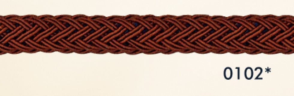 Braided Gimp Cord (Value Roll) Rust Brown
 