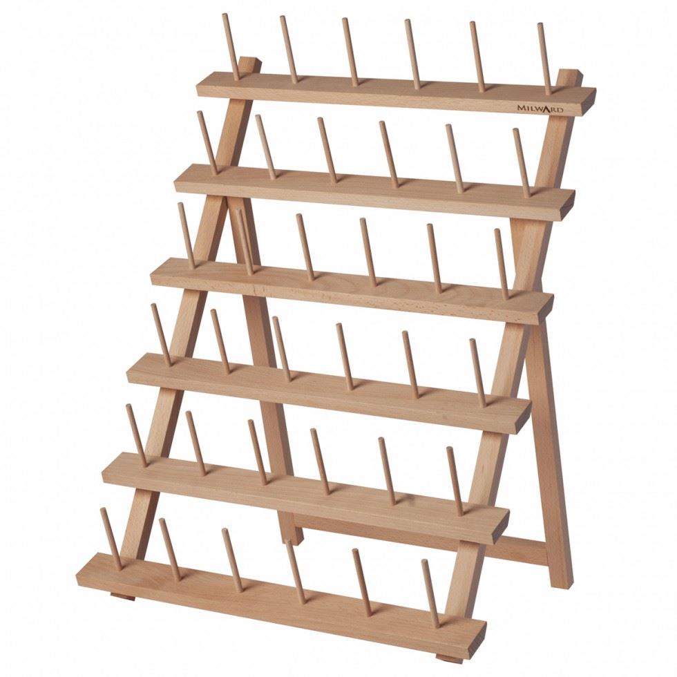 Milward 36 Spool Wood Rack Overlocker Thread Holder
 