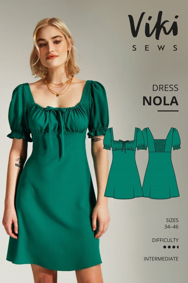 Vikisews Sewing Pattern Nola Dress