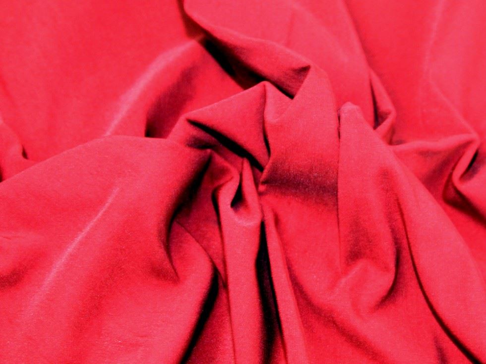 Burgundy Deadstock Stretch Woven Rayon Bengaline Fabric
