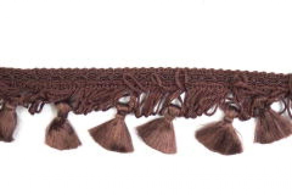 Essential Trimmings Brown Tassel Fringe Trim