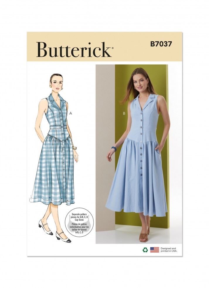 Butterick Paper Sewing Pattern 7037
 