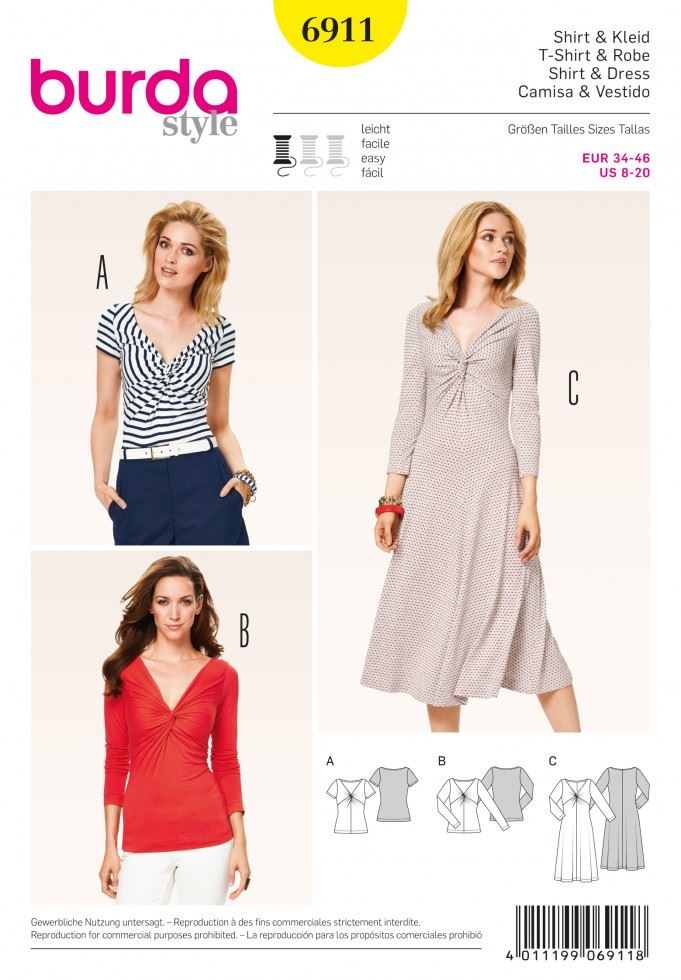Burda Paper Sewing Pattern 6911
 