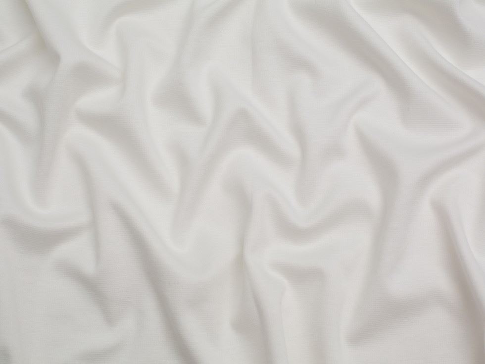 Minerva Core Range Brushed Ponte Roma Double Stretch Knit Fabric Ivory
 