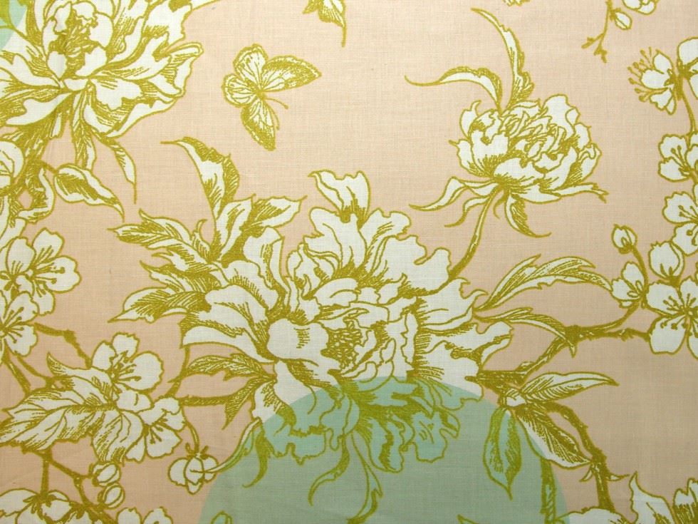 Rico Coated 100% Cotton Fabric Peach
 