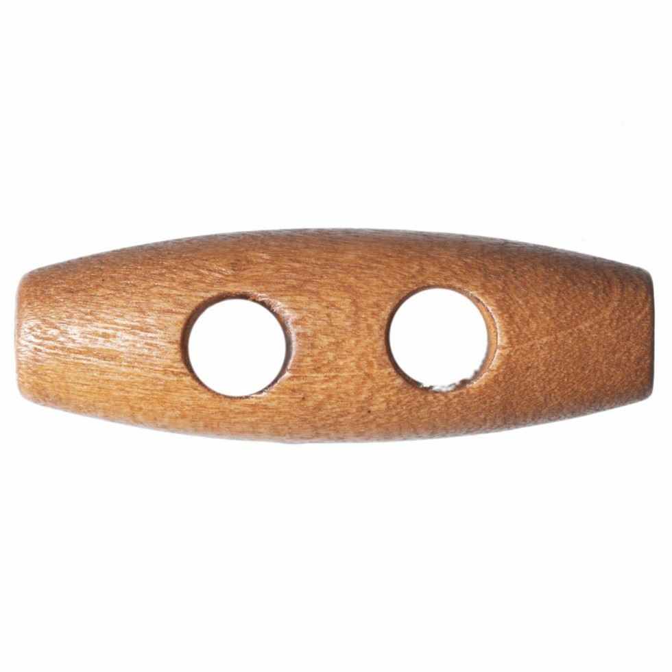 Hemline Light Natural Wood Toggles