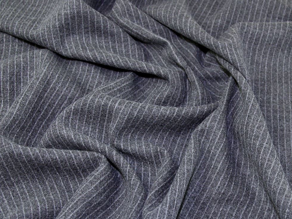 Wool Blend Coating Fabric Grey