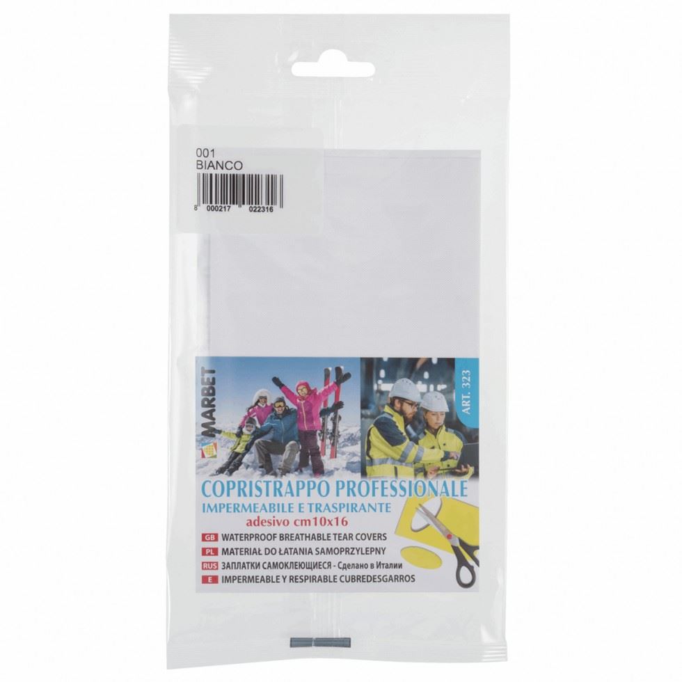 Minerva Waterproof & Breathable Adhesive Mending Fabric White Polyester/Polyurethane/Iron Marbet Mb323.001