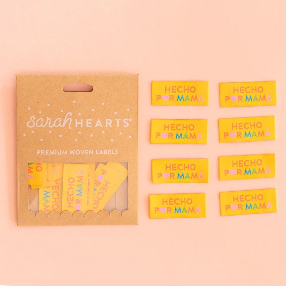 Sarah Hearts Hecho Por Mama Woven Labels
 