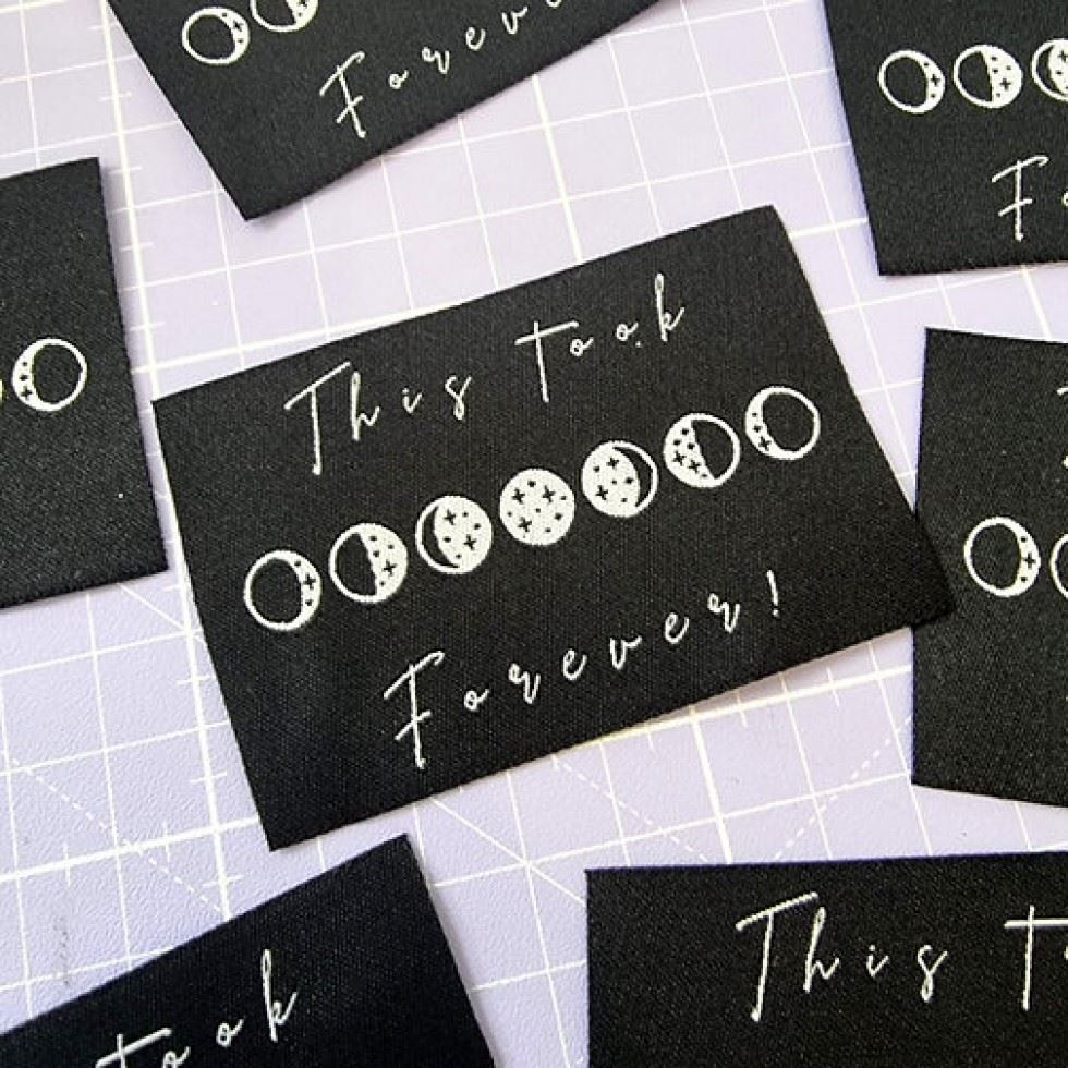 Sew Anonymous This Took Forever Woven Labels
 