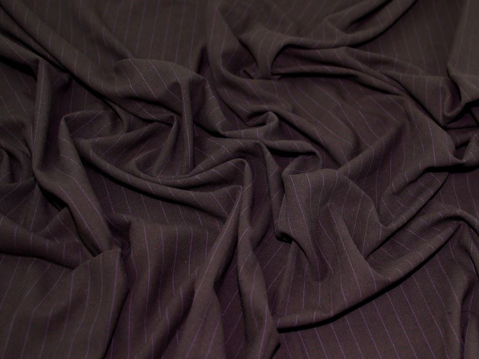 Stretch Woven Suiting Fabric Aubergene