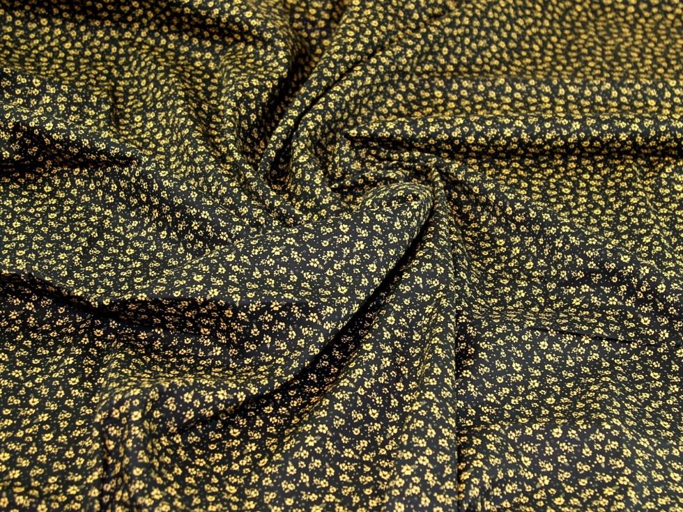 Black Deadstock 100% Cotton Poplin Fabric