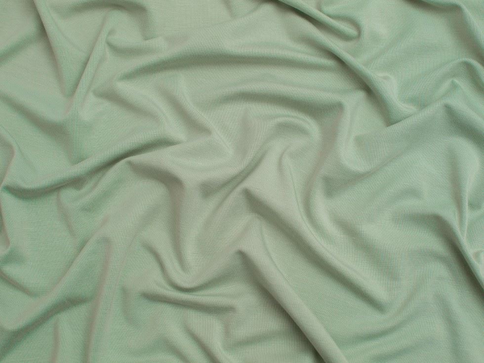 Minerva Core Range Bamboo Cotton Jersey Stretch Knit Fabric Light Green
 