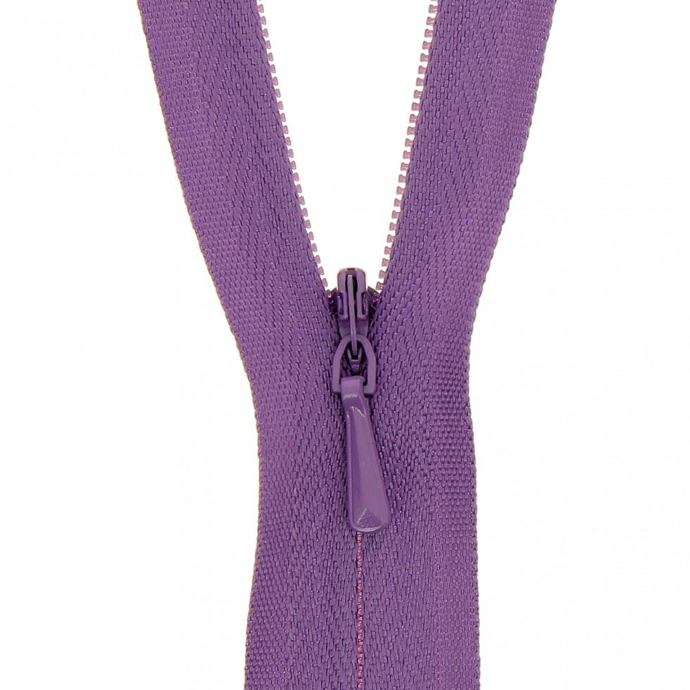 Milward Mauve Concealed Invisible Closed End Zips