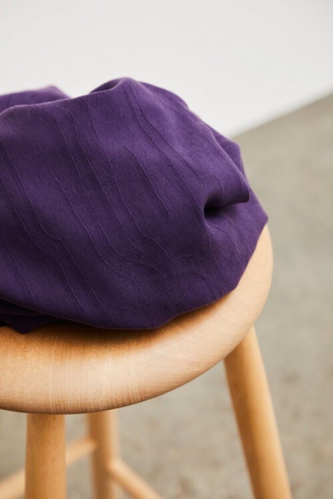 Meet Milk Purple Night Lane Jacquard Tencel Lyocell Crepe Fabric