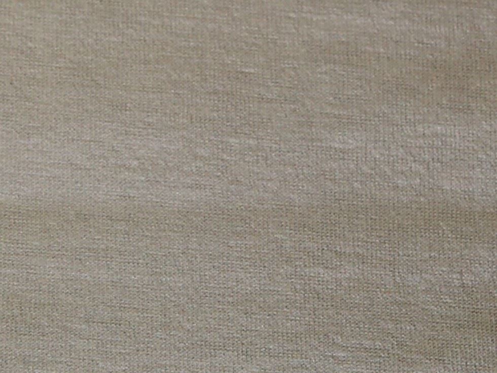 Stof France Taupe Pul Coated Jersey Stretch Knit Fabric