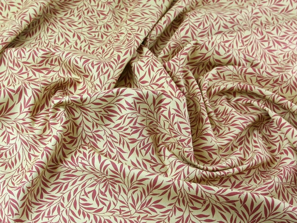 Cotton Canvas Fabric Soft Red
 