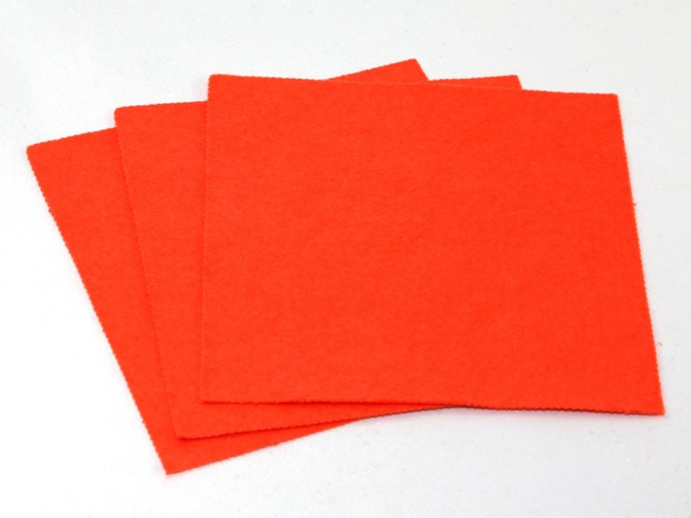 Minerva Core Range Pumpkin Orange 12Inch Acrylic Felt Fabric Sheets