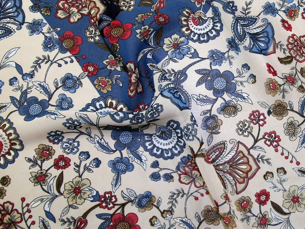 Wine Deadstock Sheer Chiffon Fabric