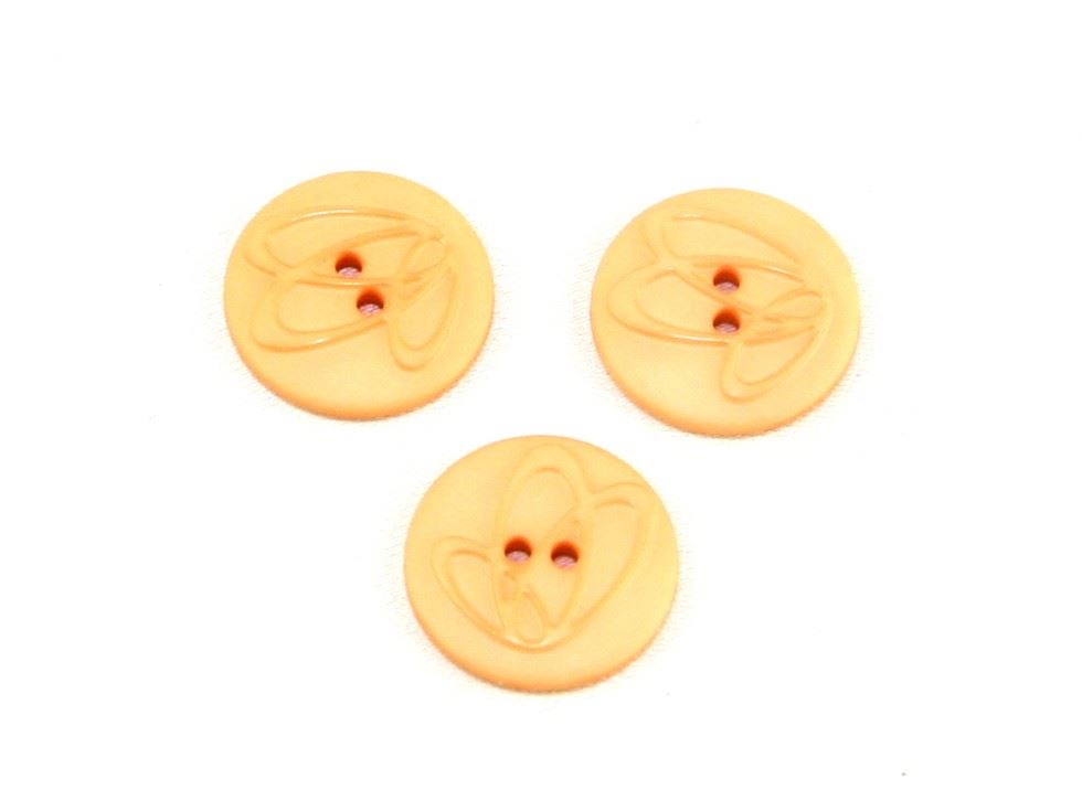 Dill Embossed Swirl Buttons (Value Pack) Peach
 