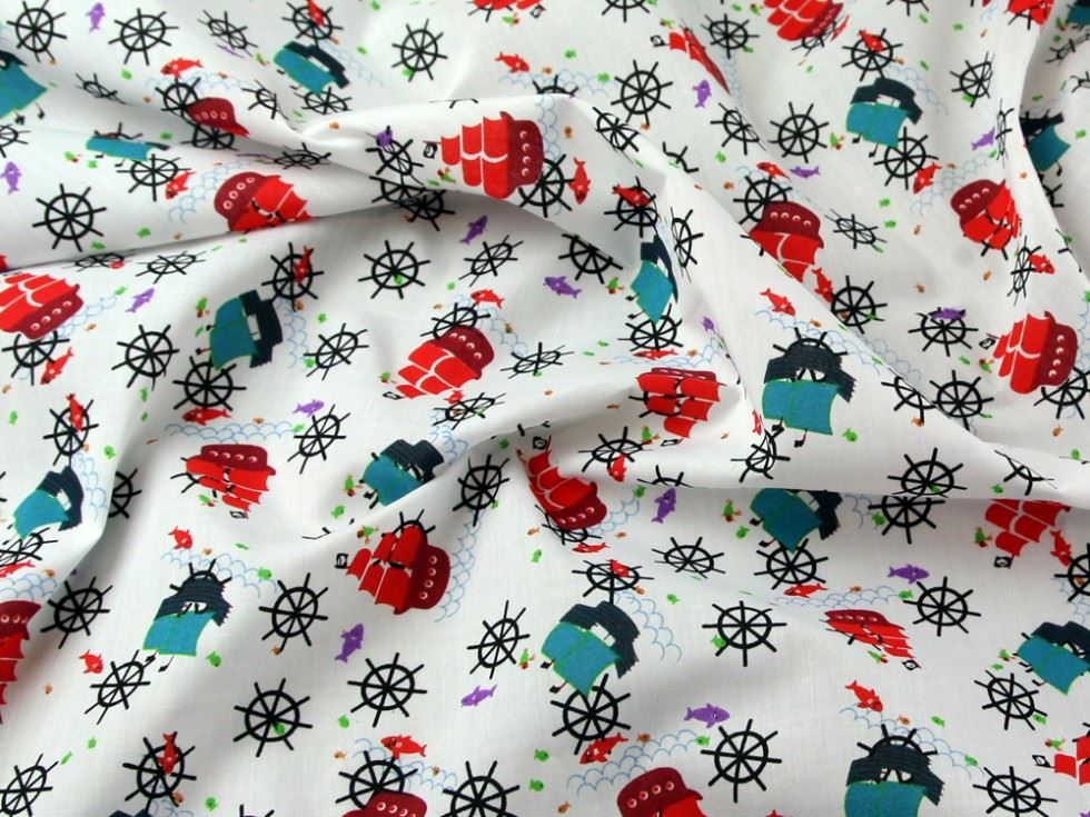 Printed Polycotton Fabric 112.5cm / 45" Wide - per metre - Picture 3 of 3