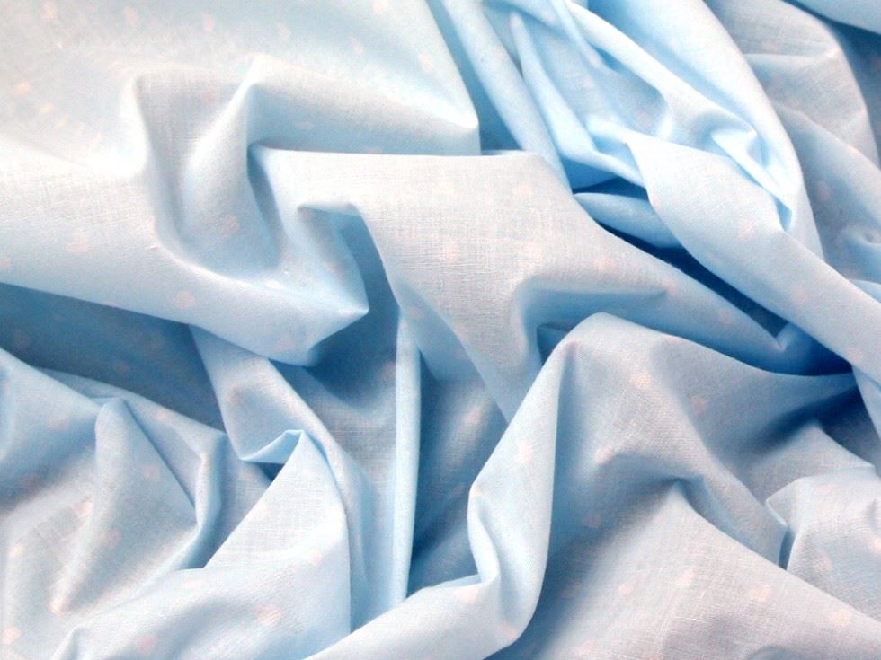 Printed Polycotton Fabric Blue
 