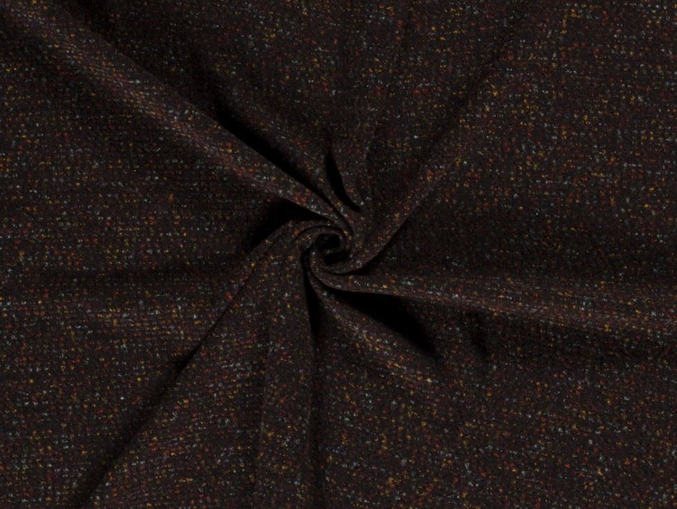 Brushed Boucle Tweed Fabric Wine
 