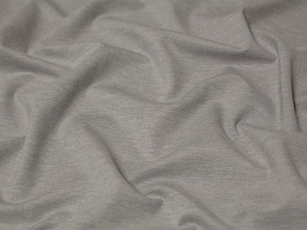 Minerva Core Range Melange Grey Heavy Ponte Roma Double Stretch Knit Fabric