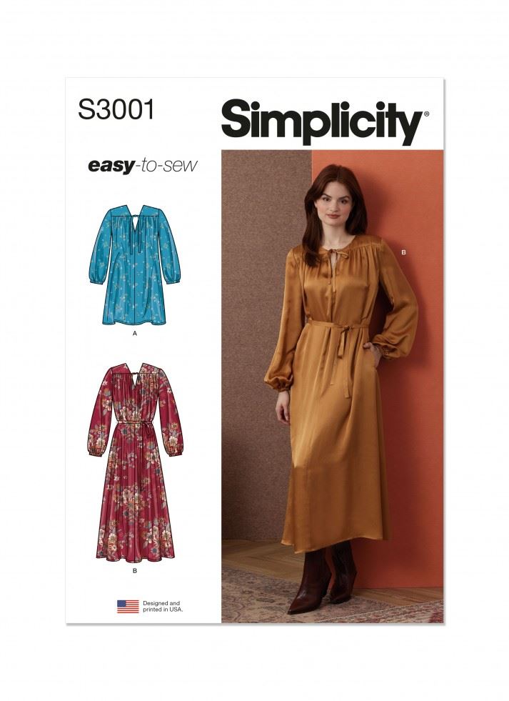 Simplicity Paper Sewing Pattern 3001
 