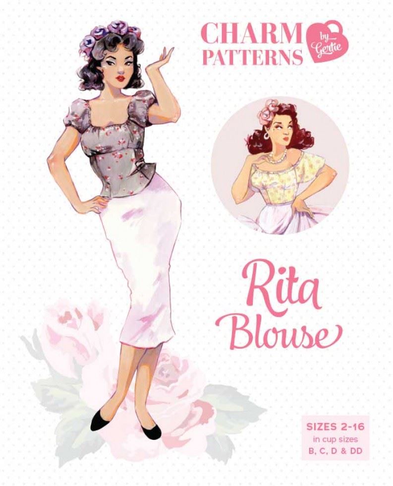 Charm Patterns Paper Sewing Pattern Rita Blouse
 