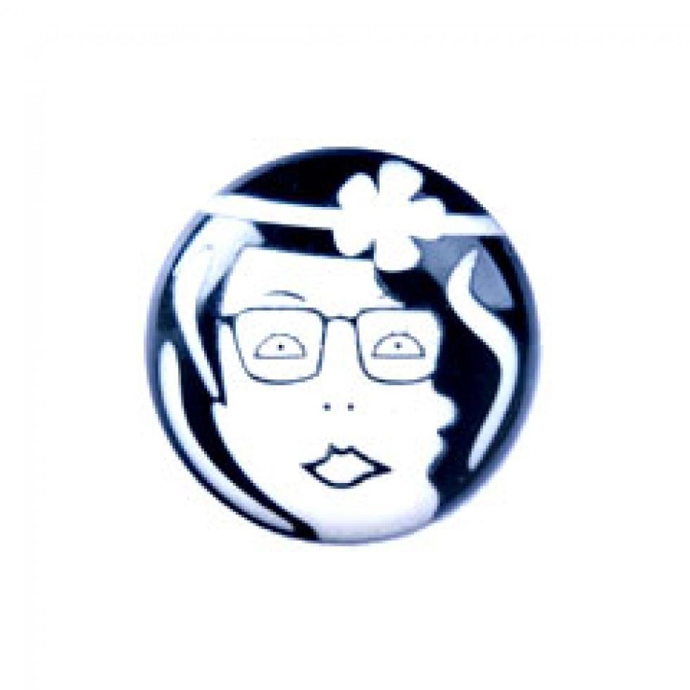 Trimits Black & White Art Deco Face Buttons