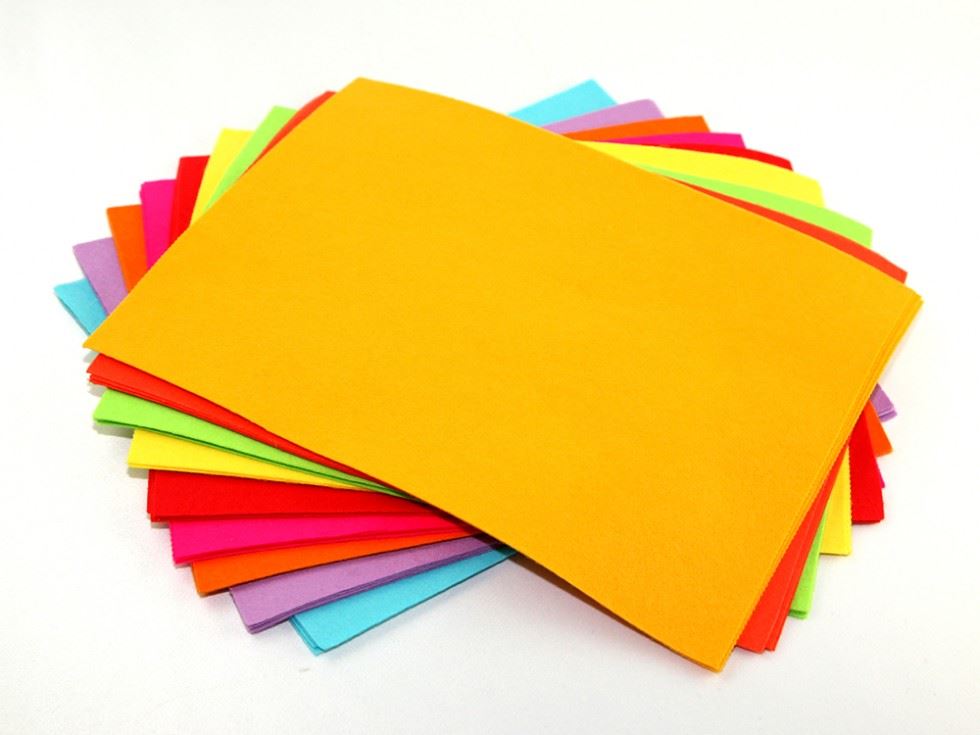 Acrylic Felt Fabric Packs Bright Assorted