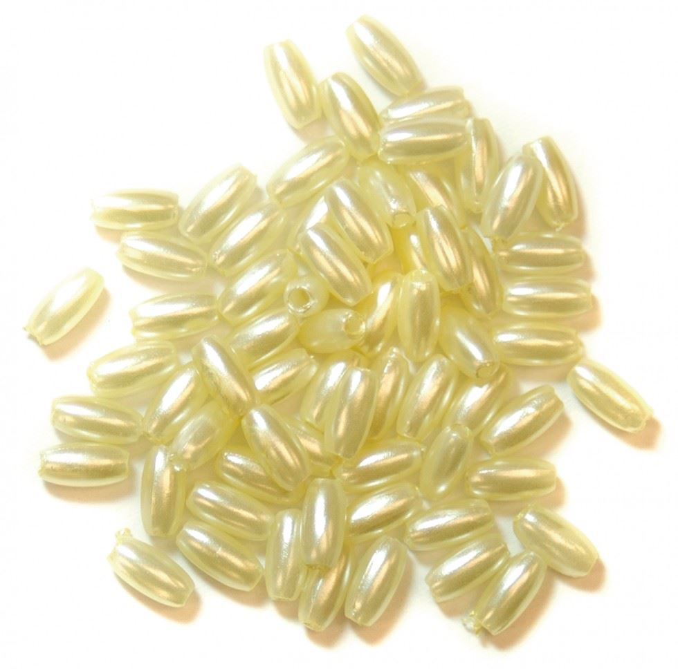 Craft Factory Cream Oval Pearl Beads