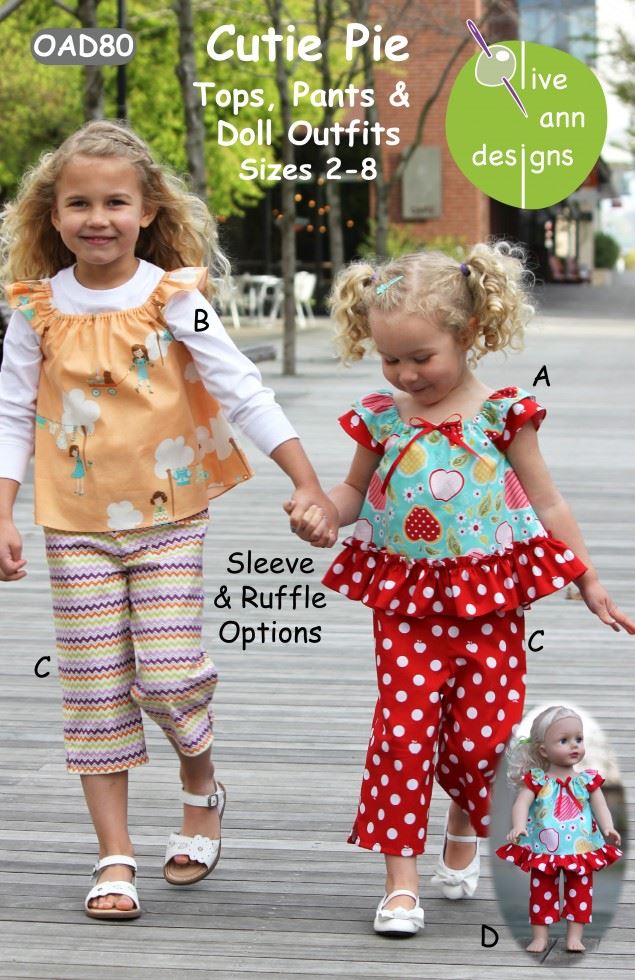 Olive Ann Designs Paper Sewing Pattern Cutie Pie
 