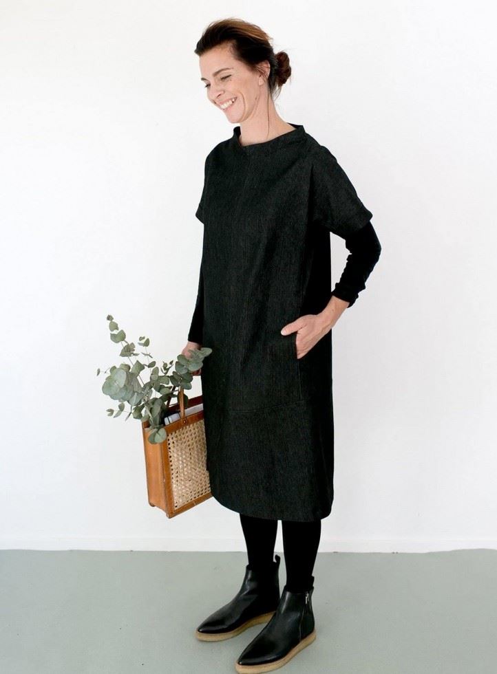 The Assembly Line Sewing Pattern Cap Sleeve Dress