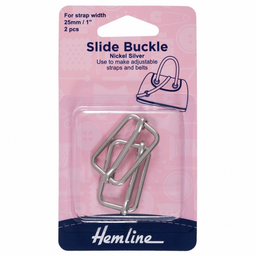 Hemline Silver Slide Buckles