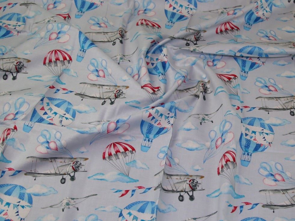 John Louden Grey 100% Cotton Fabric