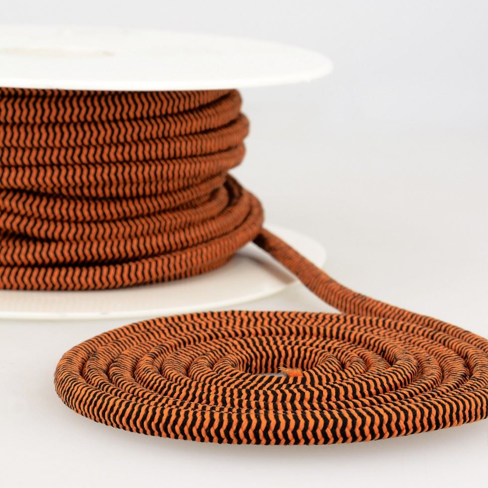 Stephanoise Orange Round Elastic Cord