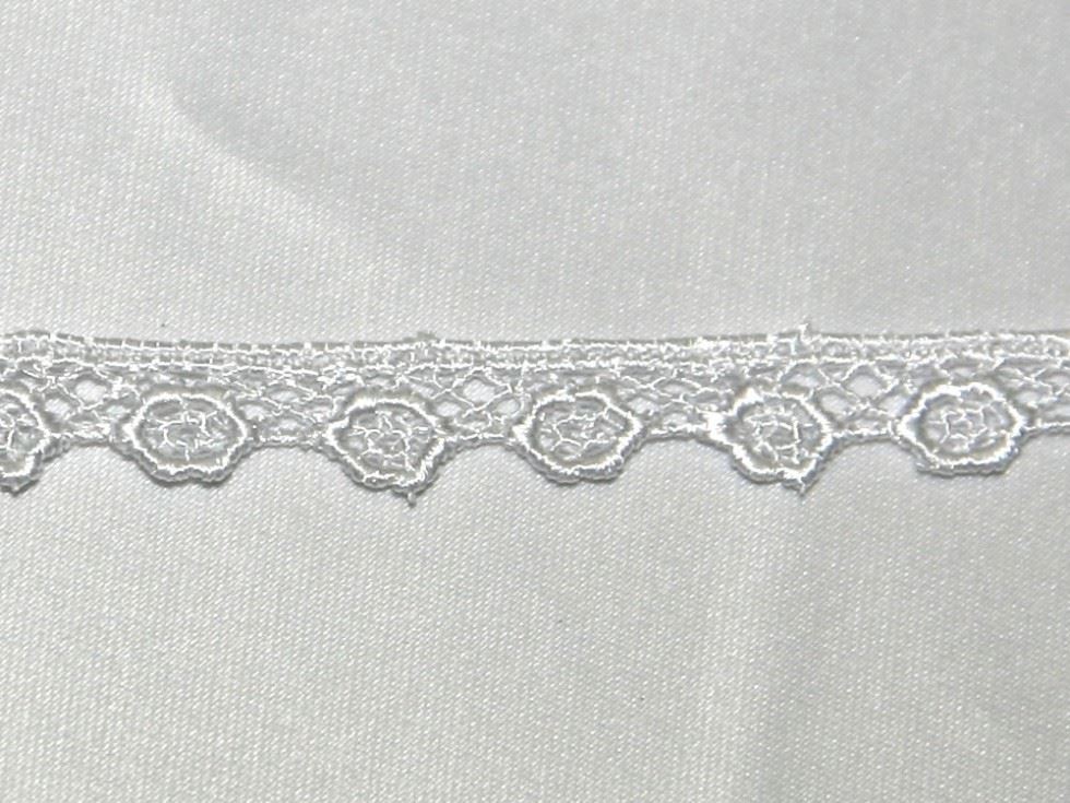 Essential Trimmings White Floral Guipure Lace Trim (Value Roll)