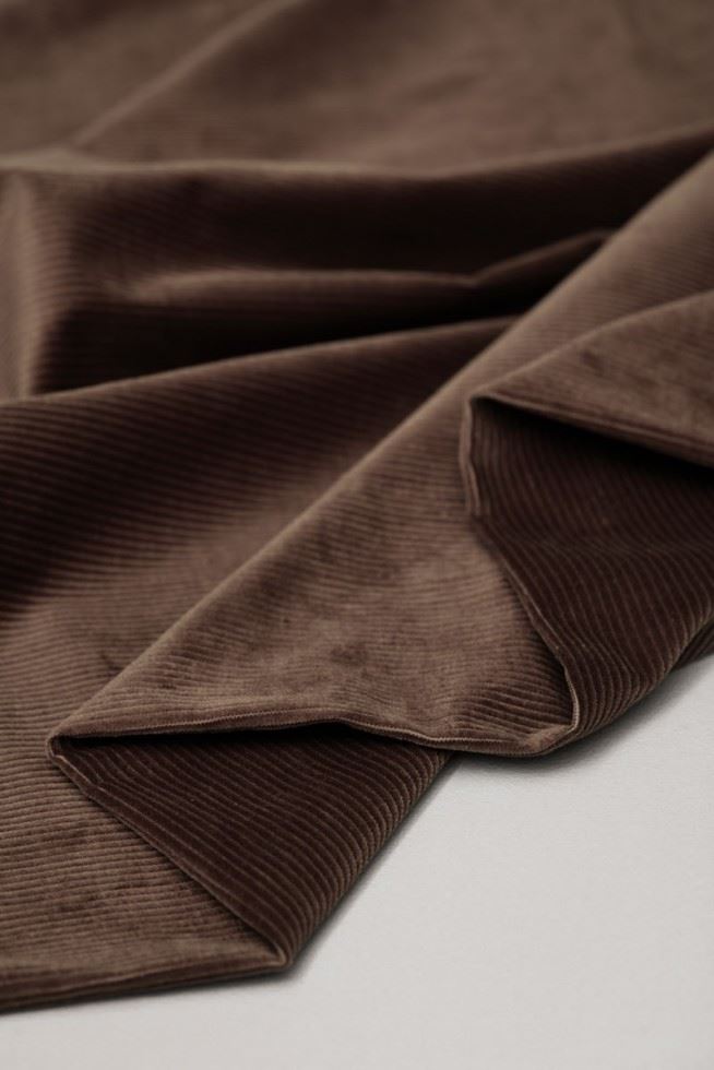 Mind The Maker Umber Organic Kora Stretch Woven Corduroy Fabric