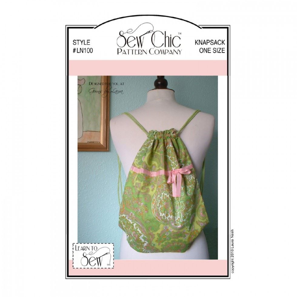 Sew Chic Sewing Pattern Knapsack