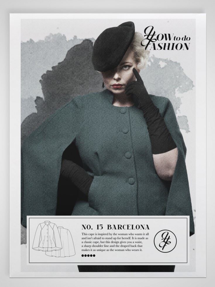 How To Do Fashion Sewing Pattern Barcelona Cape