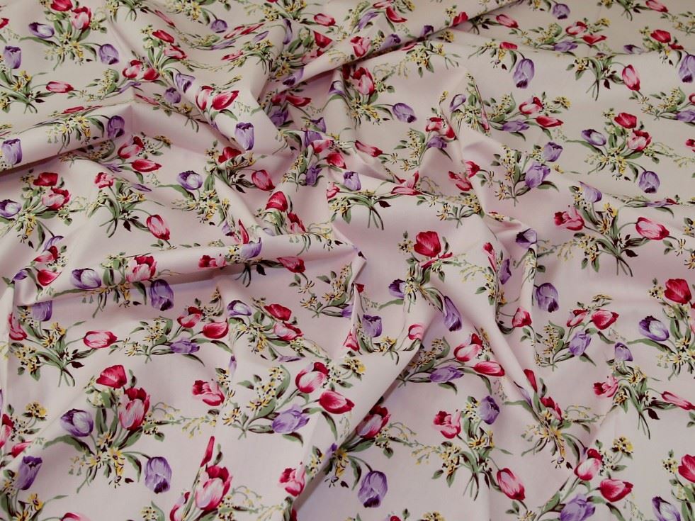 Rose and Hubble 100% Cotton Poplin Fabric Pink